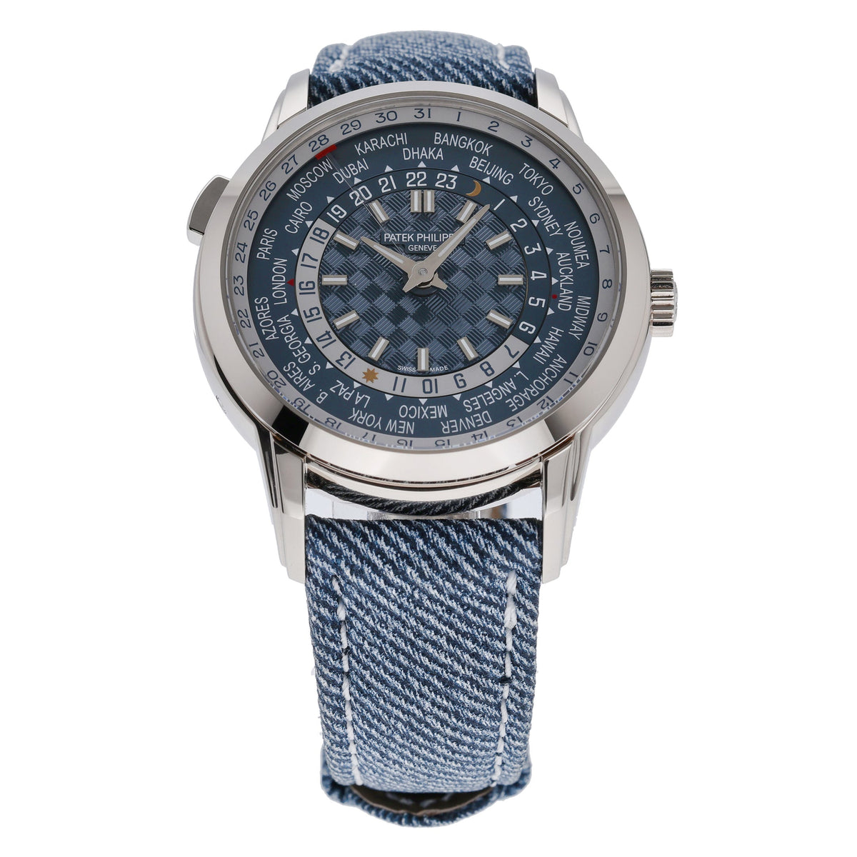 Patek Philippe World Time 5330G-001 with blue dial and 18ct white gold case - product image 3