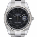 Rolex Datejust II 116334 with grey dial and steel & white gold case