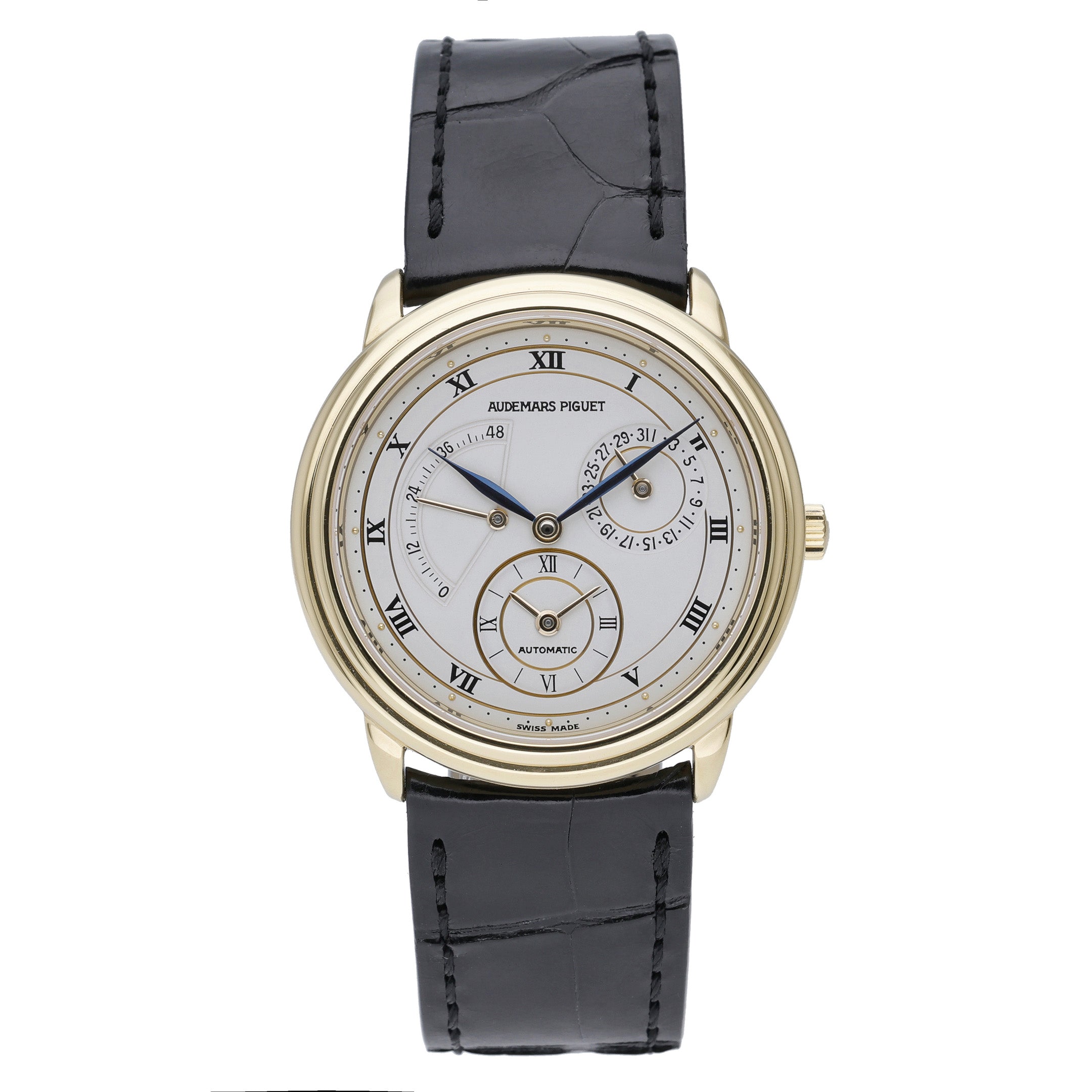 Audemars Piguet Dual Time 25685BA with white dial and 18ct yellow gold case - product image 2