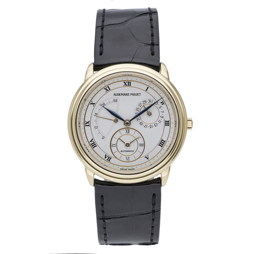 Audemars Piguet Dual Time 25685BA with white dial and 18ct yellow gold case - product image 2