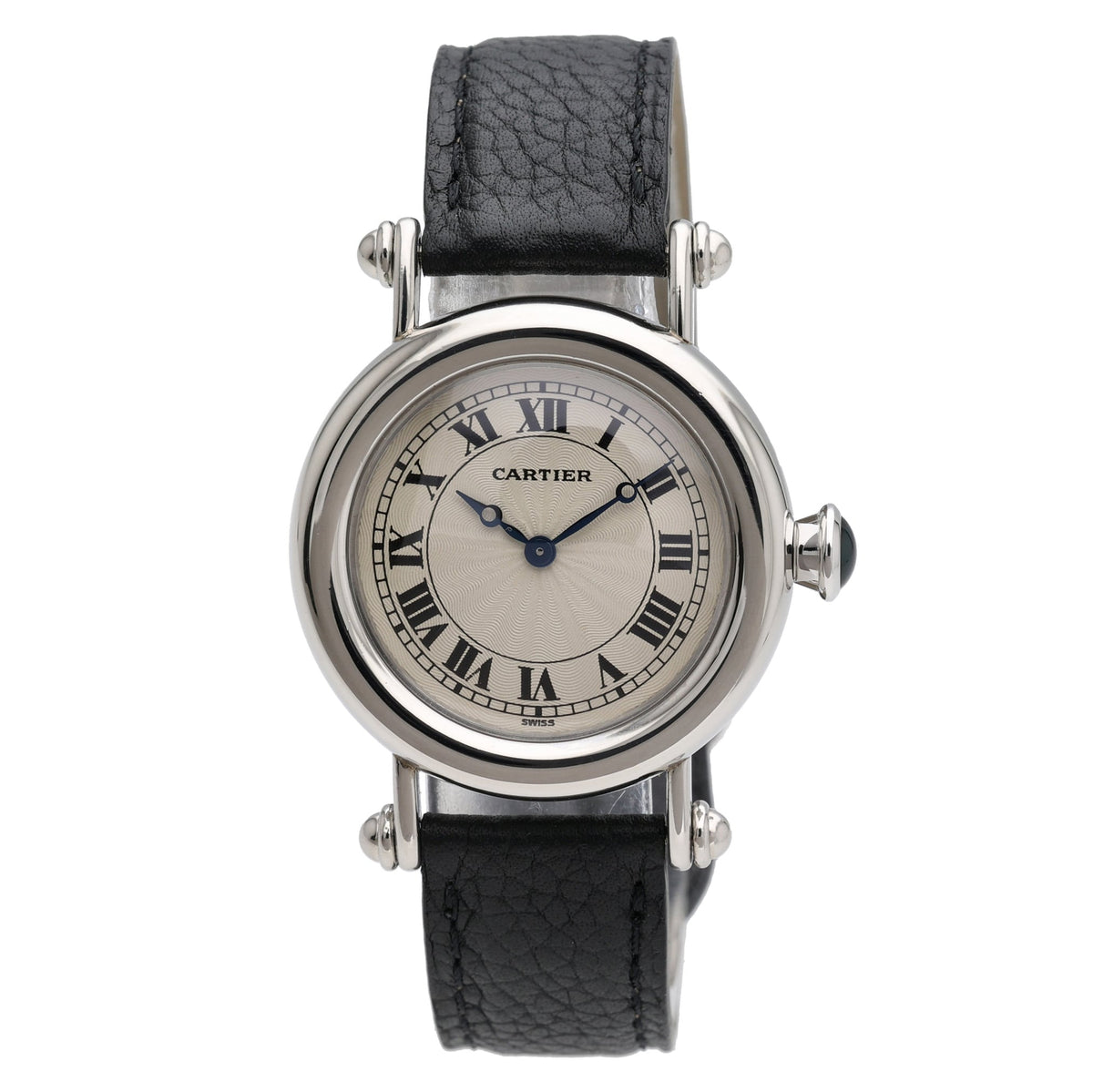 Cartier Diabolo 1462 with white dial and platinum case - product image 2