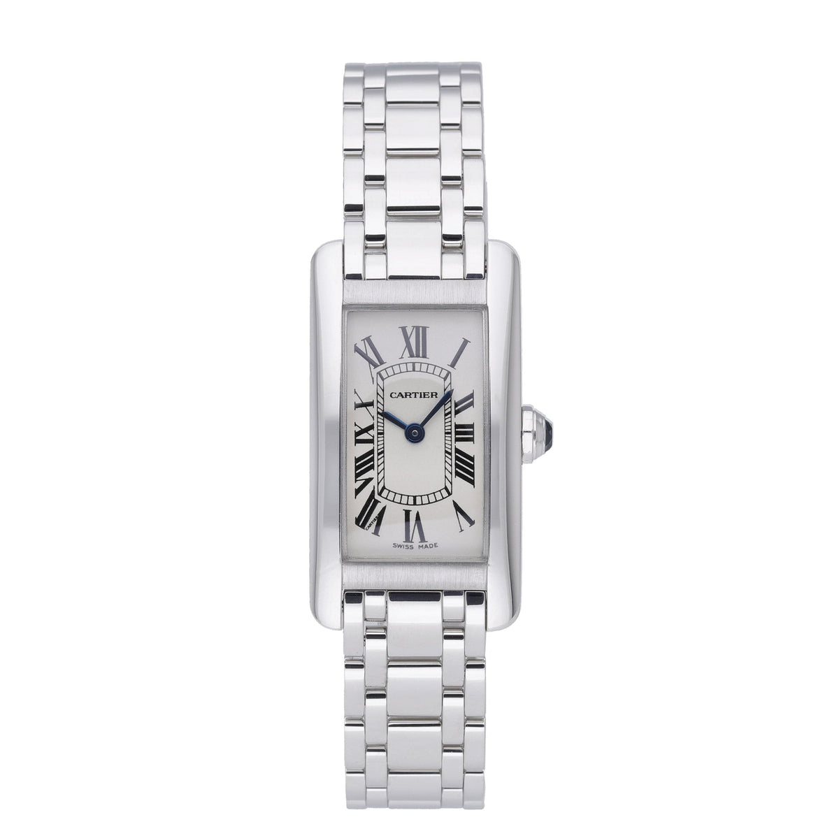 Cartier Tank Americaine 2489 with white dial and 18ct white gold case - product image 2