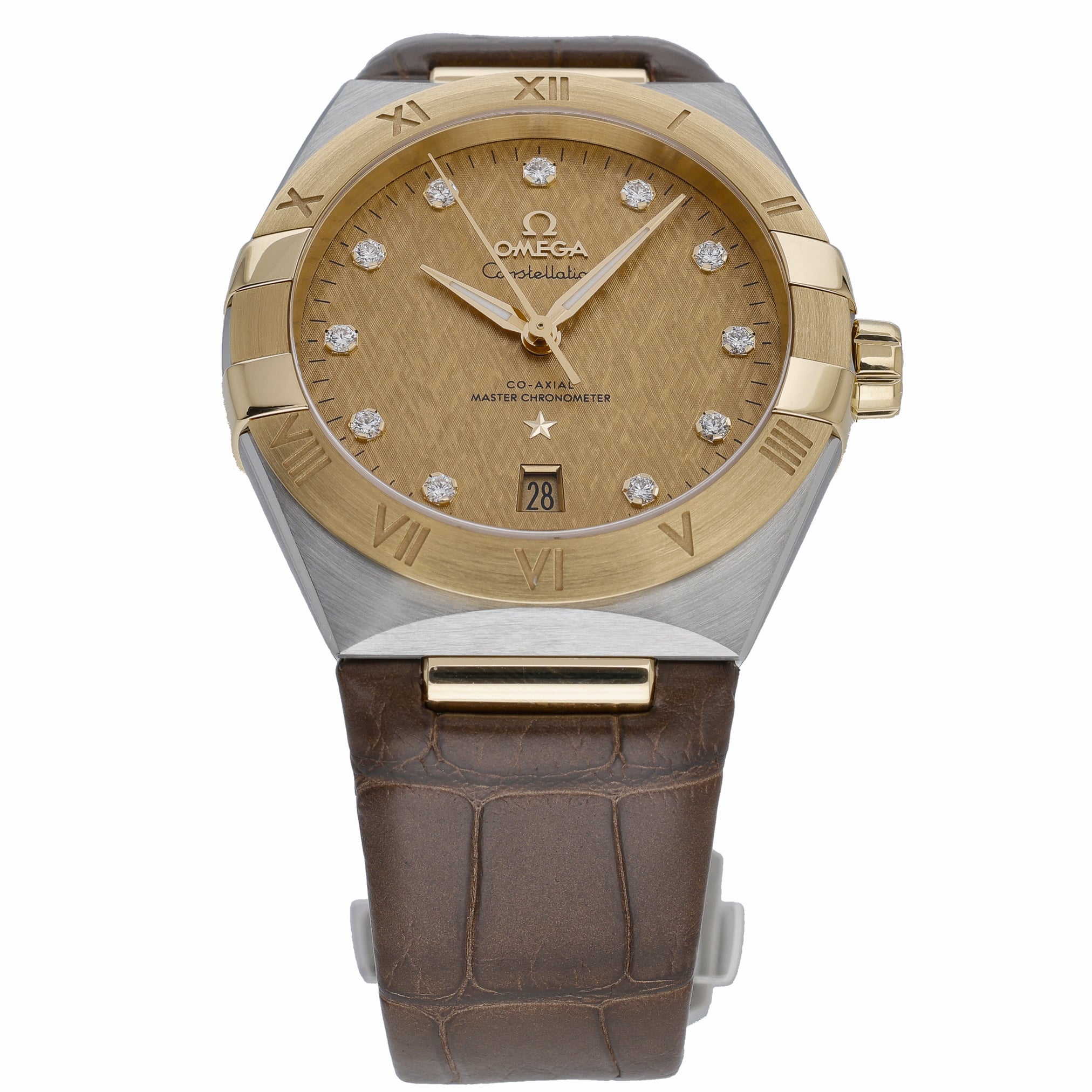 Omega Constellation 131.23.39.20.58.001 with champagne dial and steel & yellow gold case - product image 2