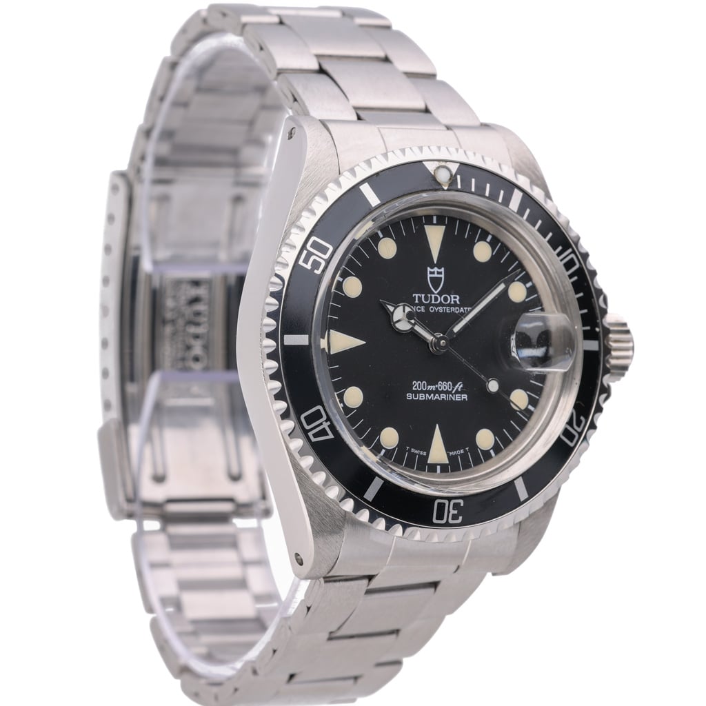 Tudor Submariner 79090 with black dial and steel case