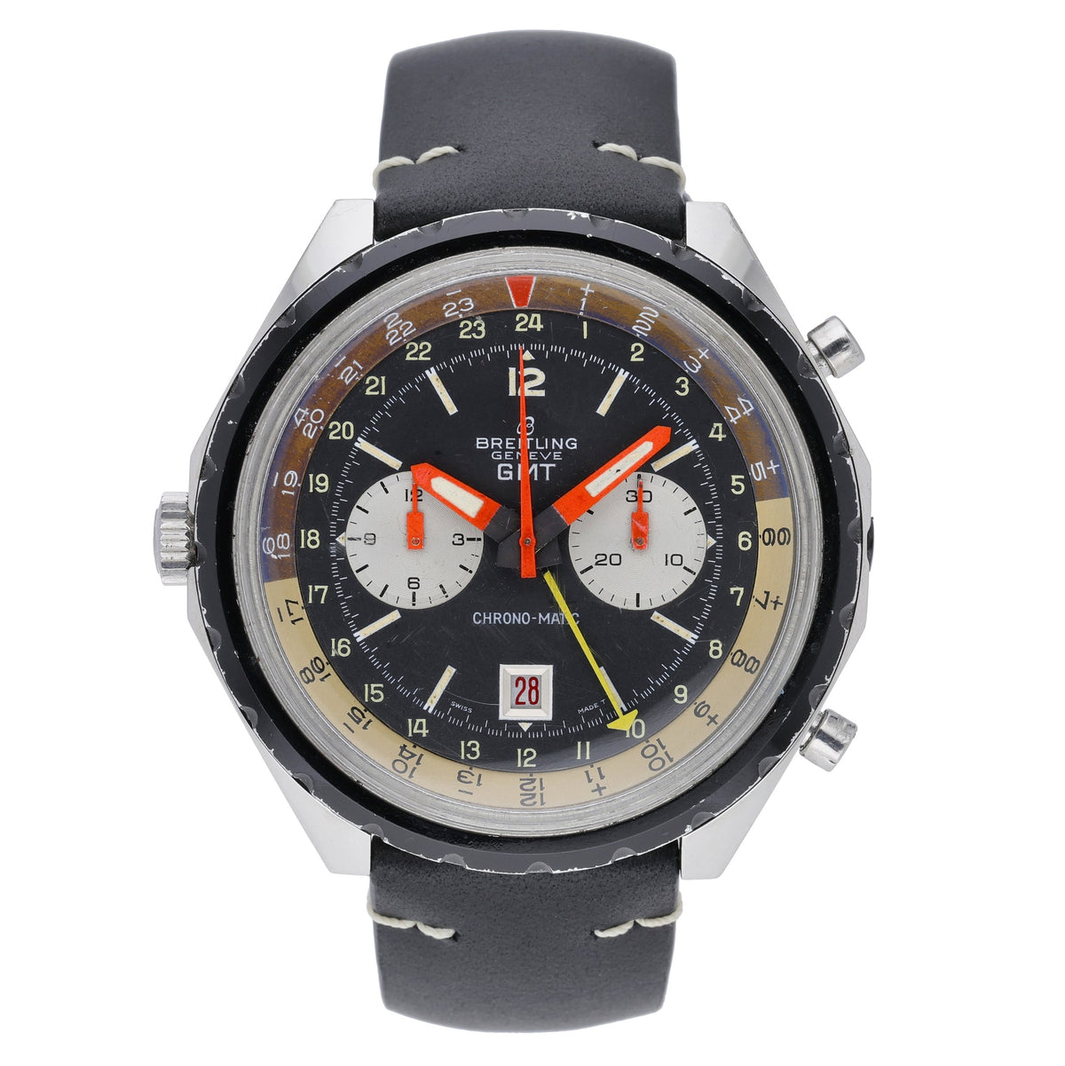 Breitling Chrono-Matic 2115 with black dial and steel case - product image 2