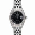 Rolex Datejust 79174 with black dial and steel & white gold case
