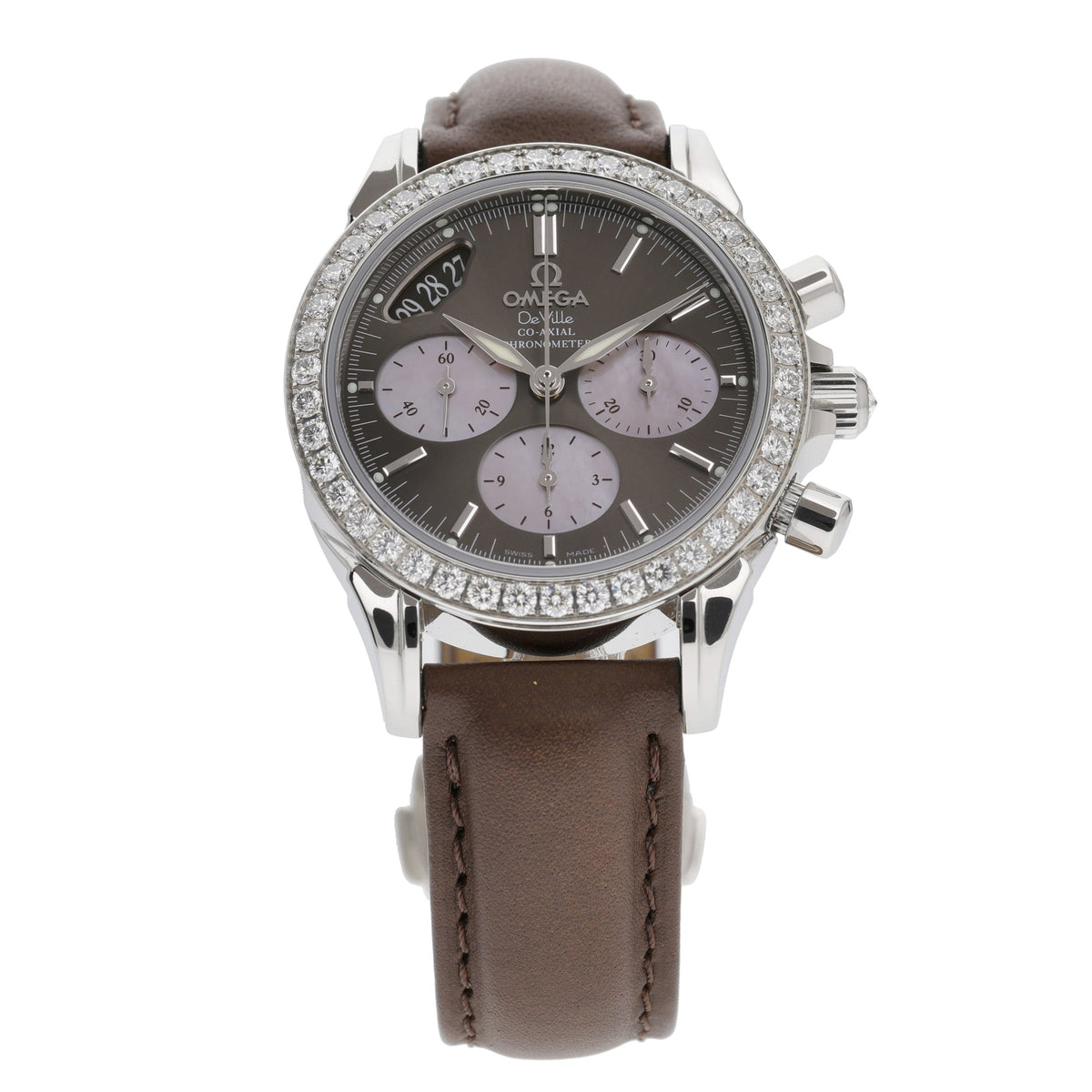 Omega De Ville Co-Axial 4877.60.37 with brown dial and steel case - product image 3