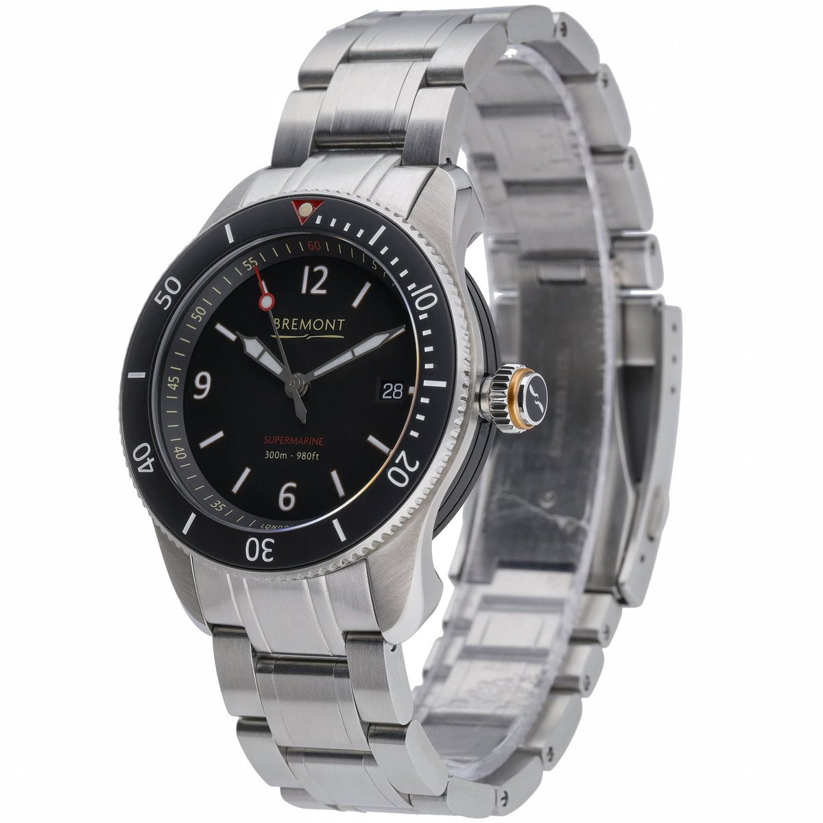 Bremont Supermarine S300-BK-B with black dial and steel case - product image 3