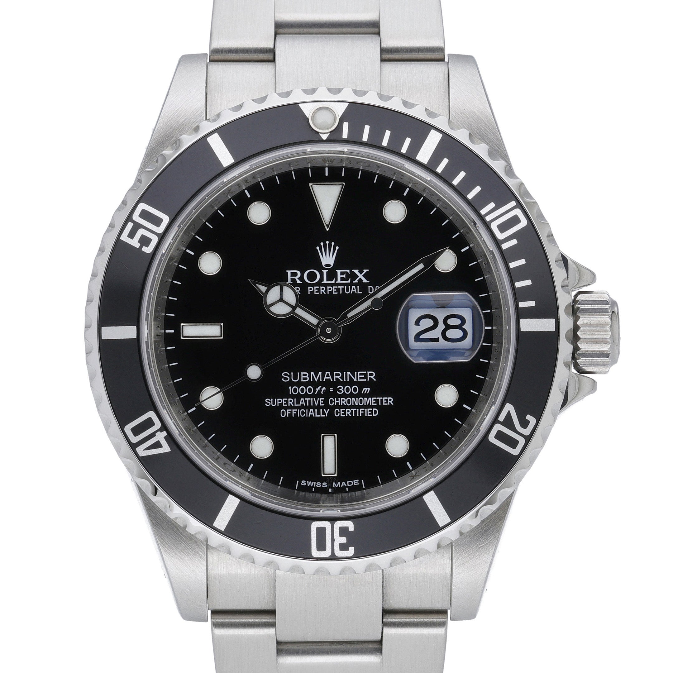 Rolex Submariner 16610LN with black dial and steel case