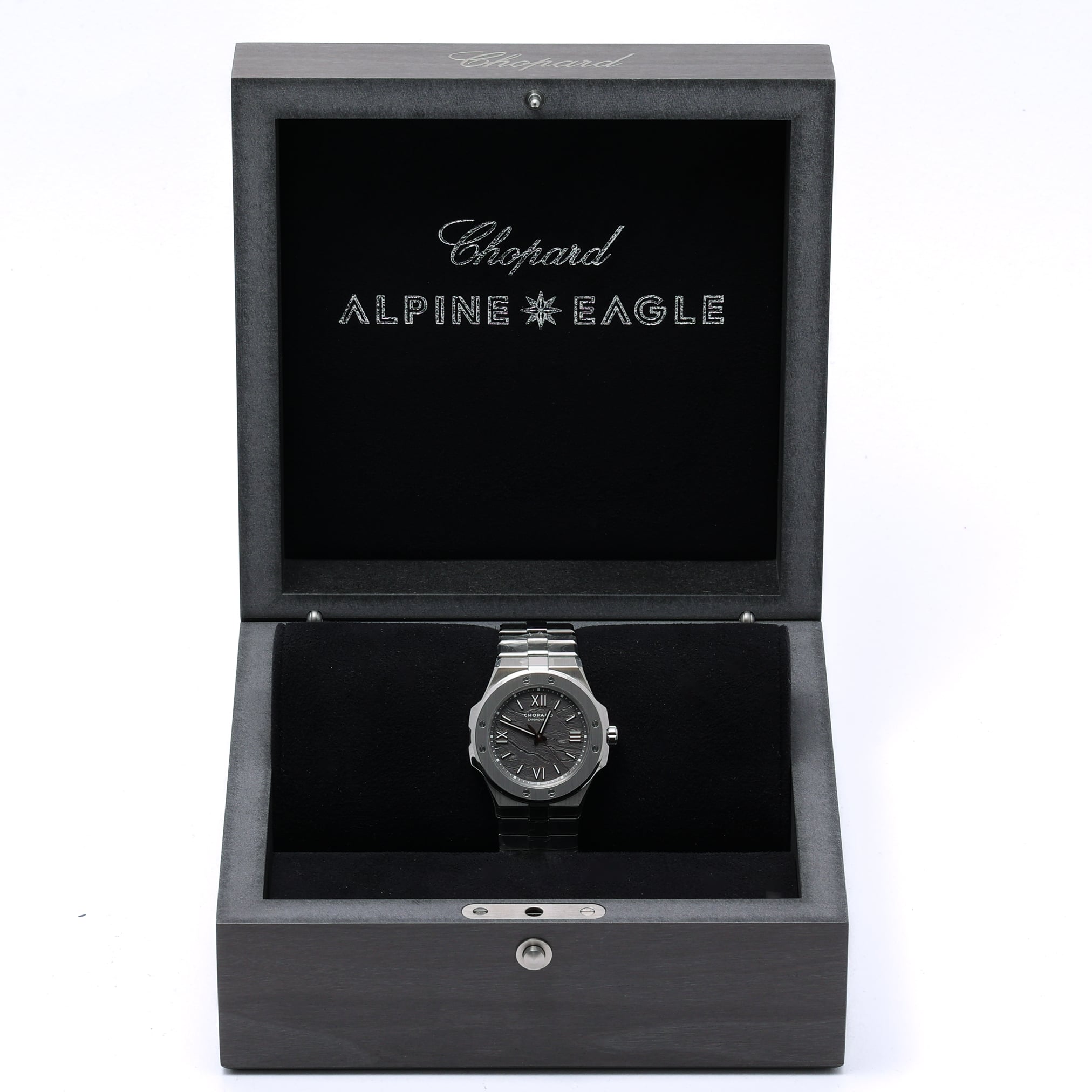 Chopard Alpine Eagle 298600-3026 with grey dial and steel case