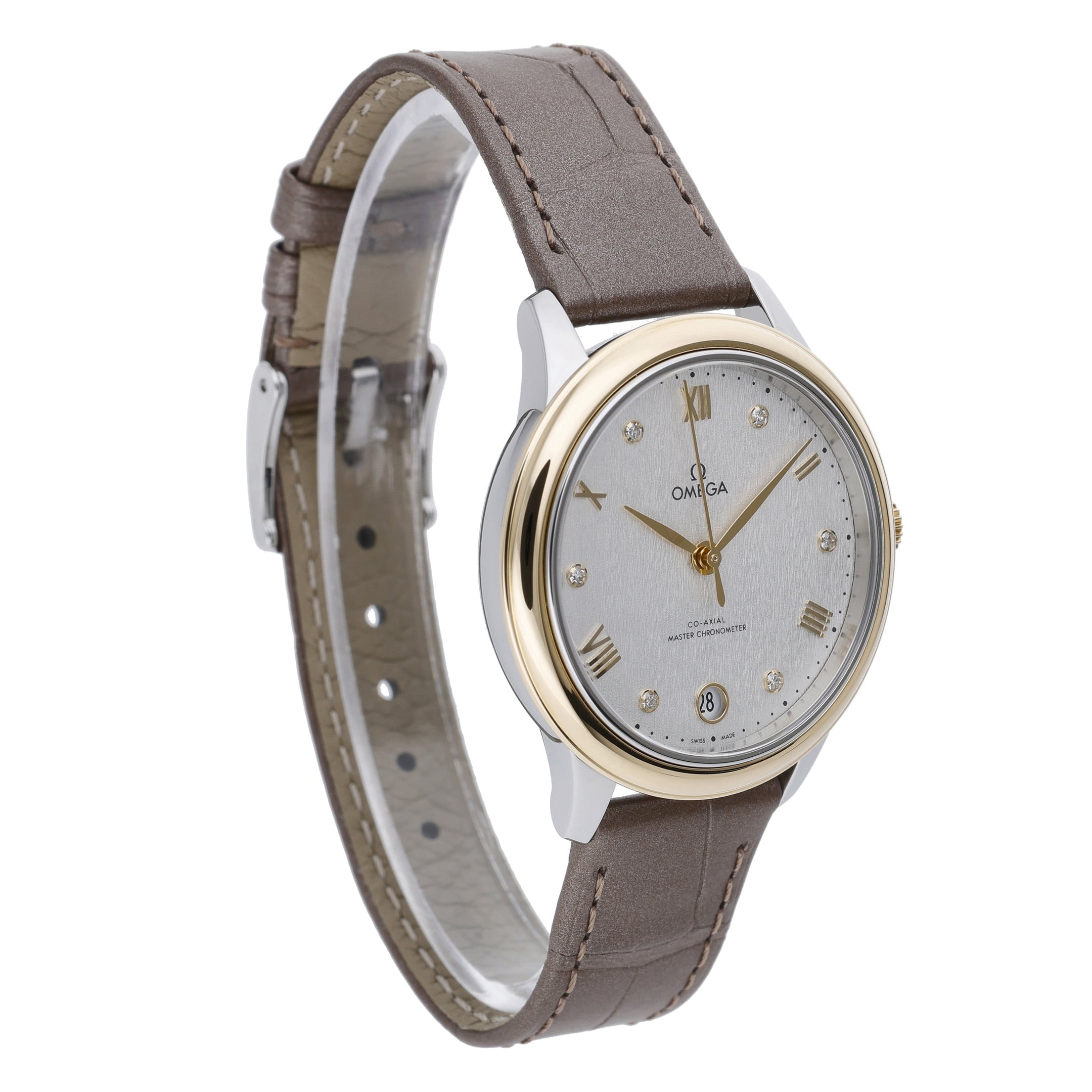Omega De Ville Prestige 434.23.34.20.52.002 with silver dial and steel & yellow gold case - product image 4