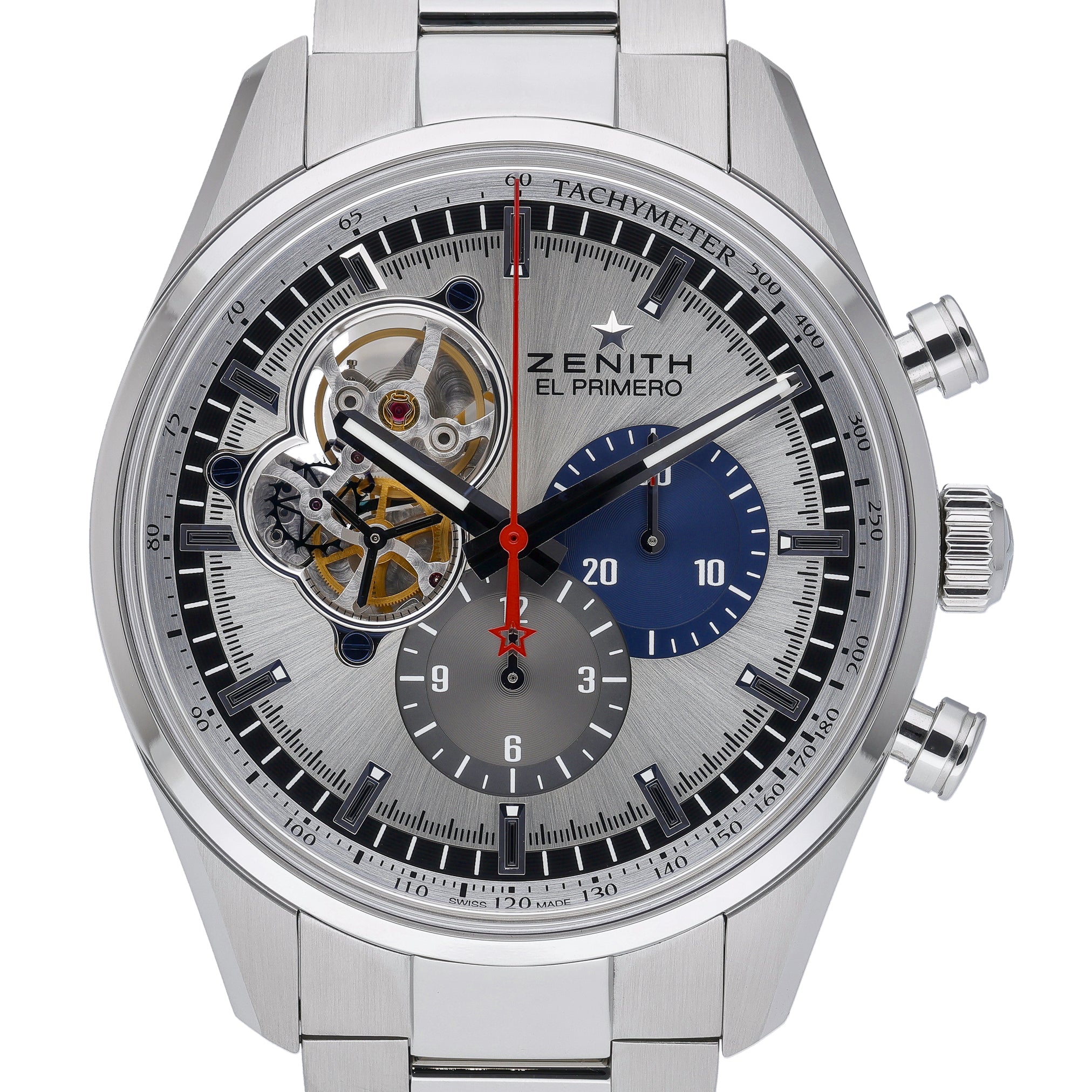Zenith El Primero Chronomaster 03.2040.4061/69.M2040 with silver dial and steel case