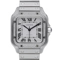 Cartier Santos W4SA0005 with silver dial and steel case