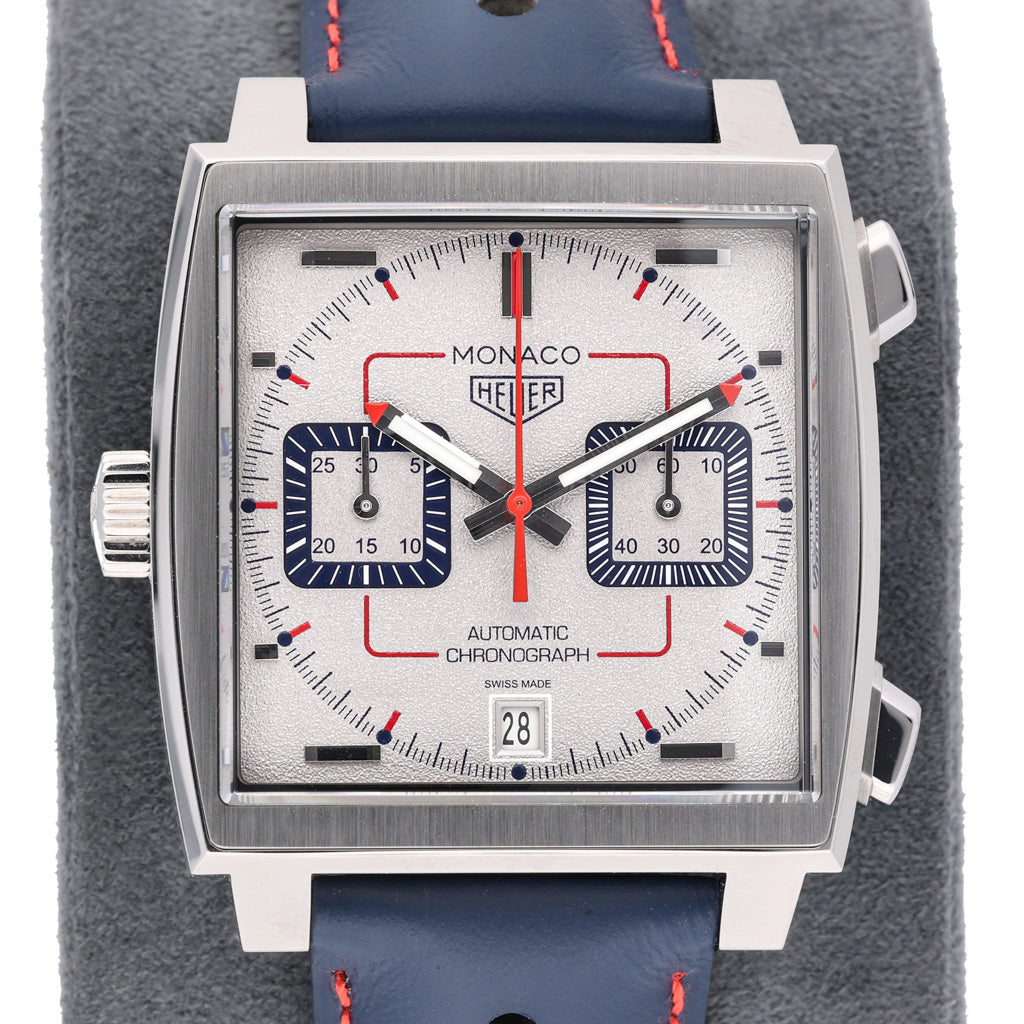Tag Heuer Monaco CAW211V with green dial and steel case - product image 3