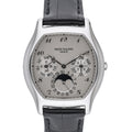 Patek Philippe Perpetual Calendar 5040P-013 with white dial and platinum case