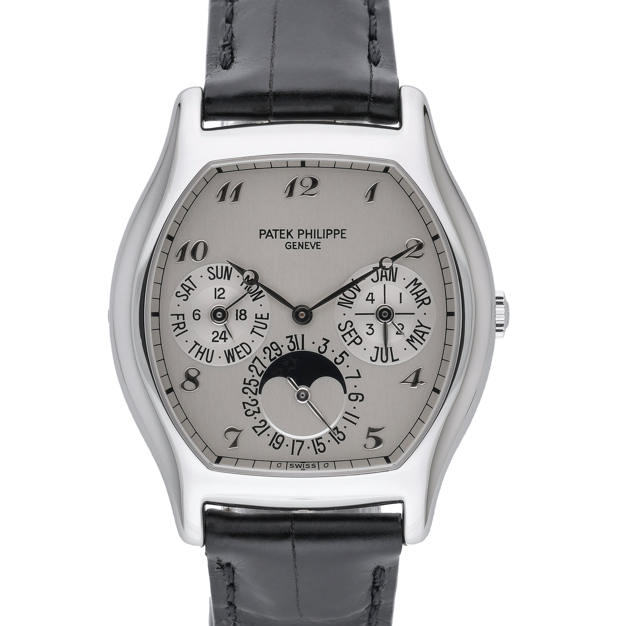 Patek Philippe Perpetual Calendar 5040P-013 with white dial and platinum case