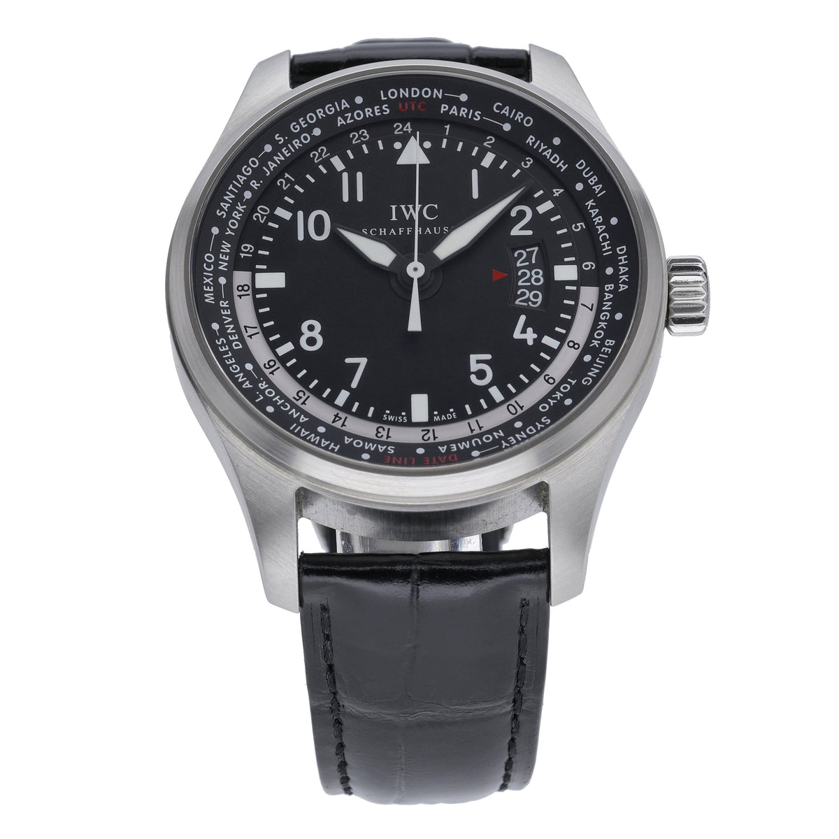 IWC Worldtimer IW326201 with black dial and steel case - product image 3
