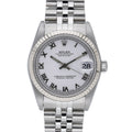 Rolex Datejust 68274 with white dial and steel & white gold case