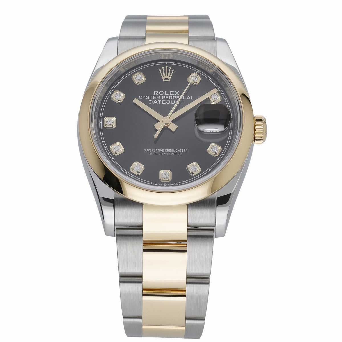 Rolex Datejust 126203 with black dial and steel & yellow gold case - product image 2