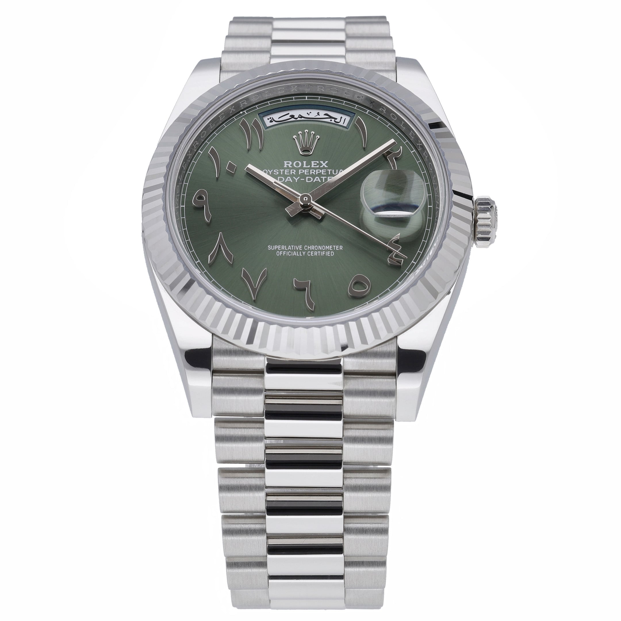 Rolex Day-Date 40 228236 with green dial and platinum case - product image 3