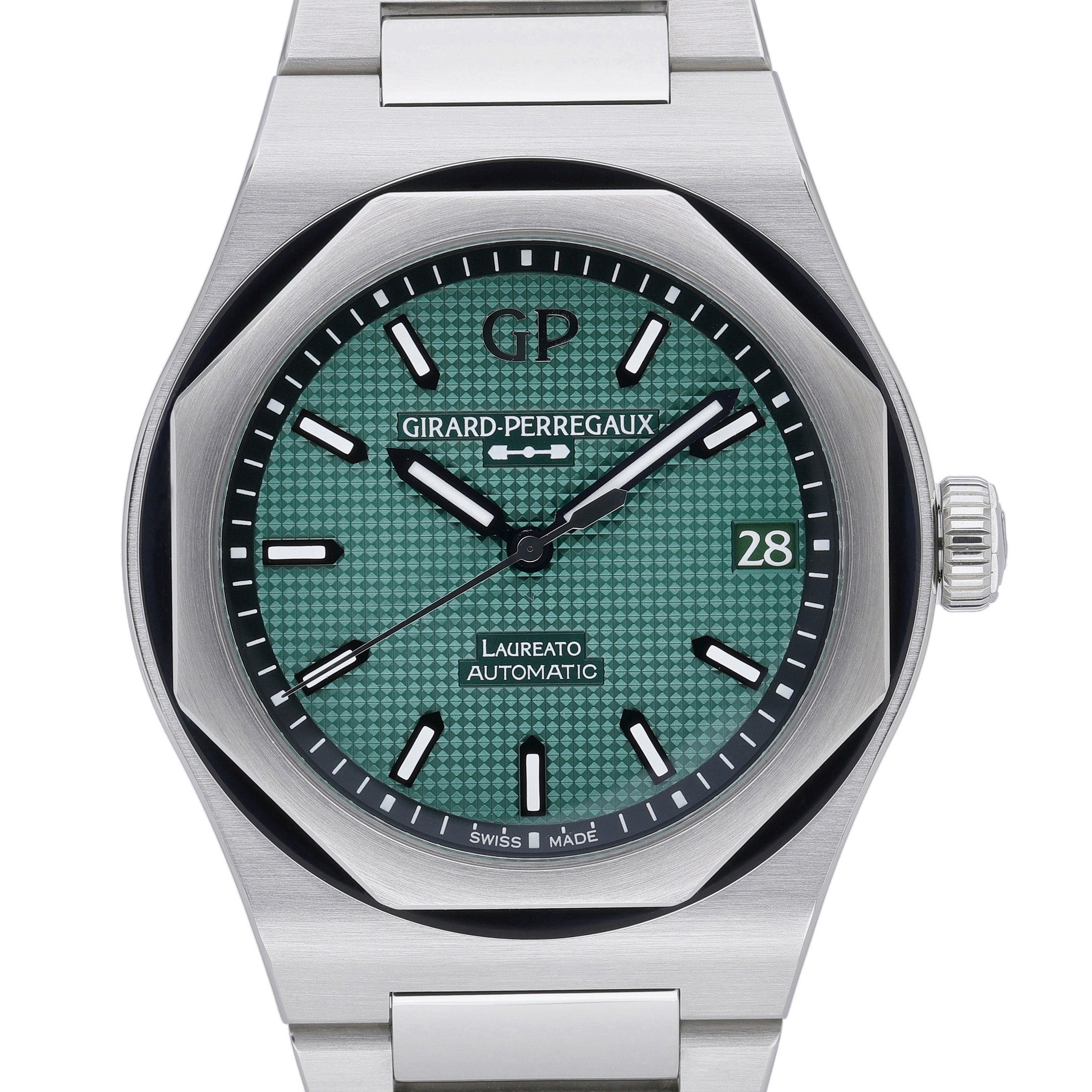Girard-Perregaux Laureato 81010-11-3153-1CM with green dial and steel case