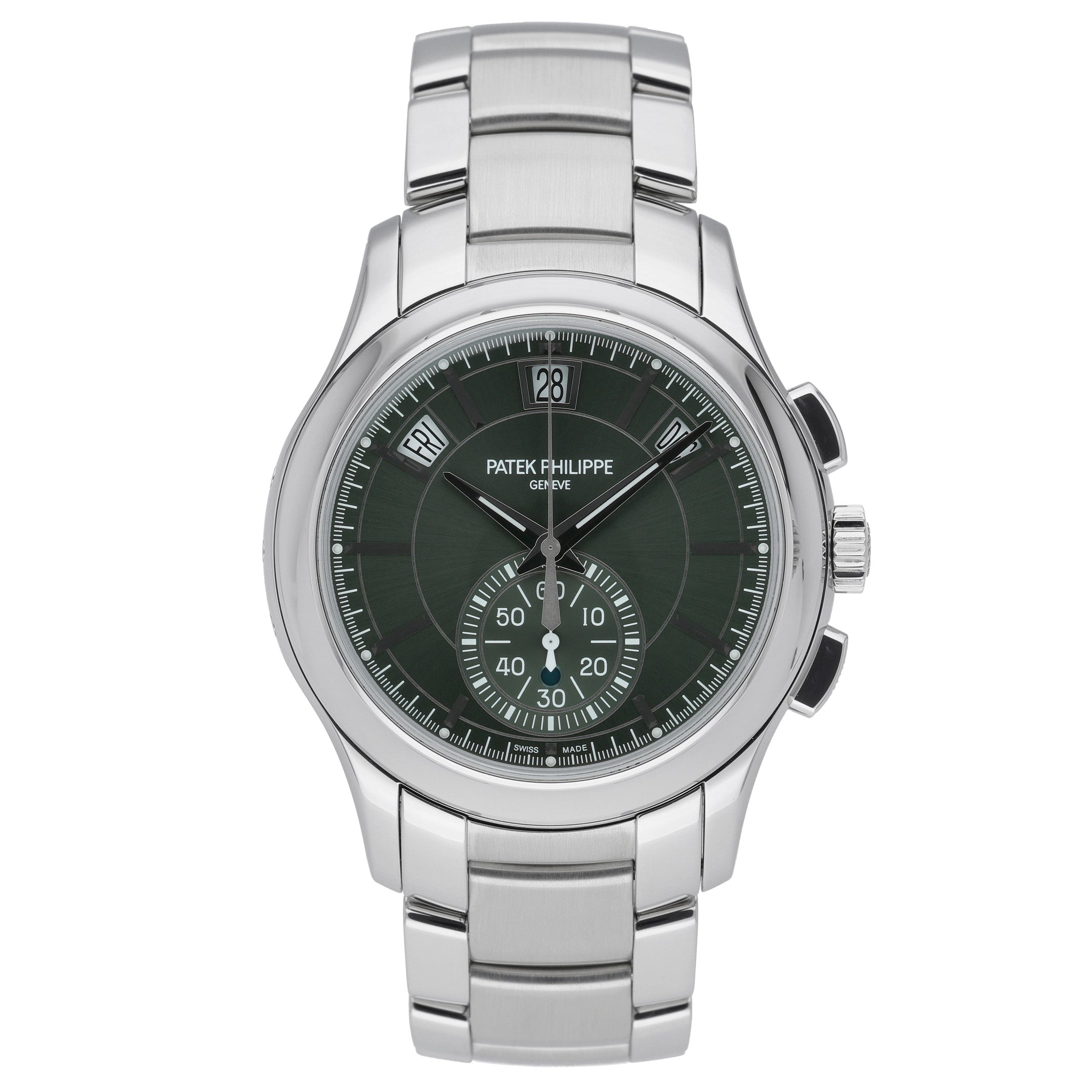 Patek Philippe Annual Calendar 5905/1A-001 with green dial and steel case