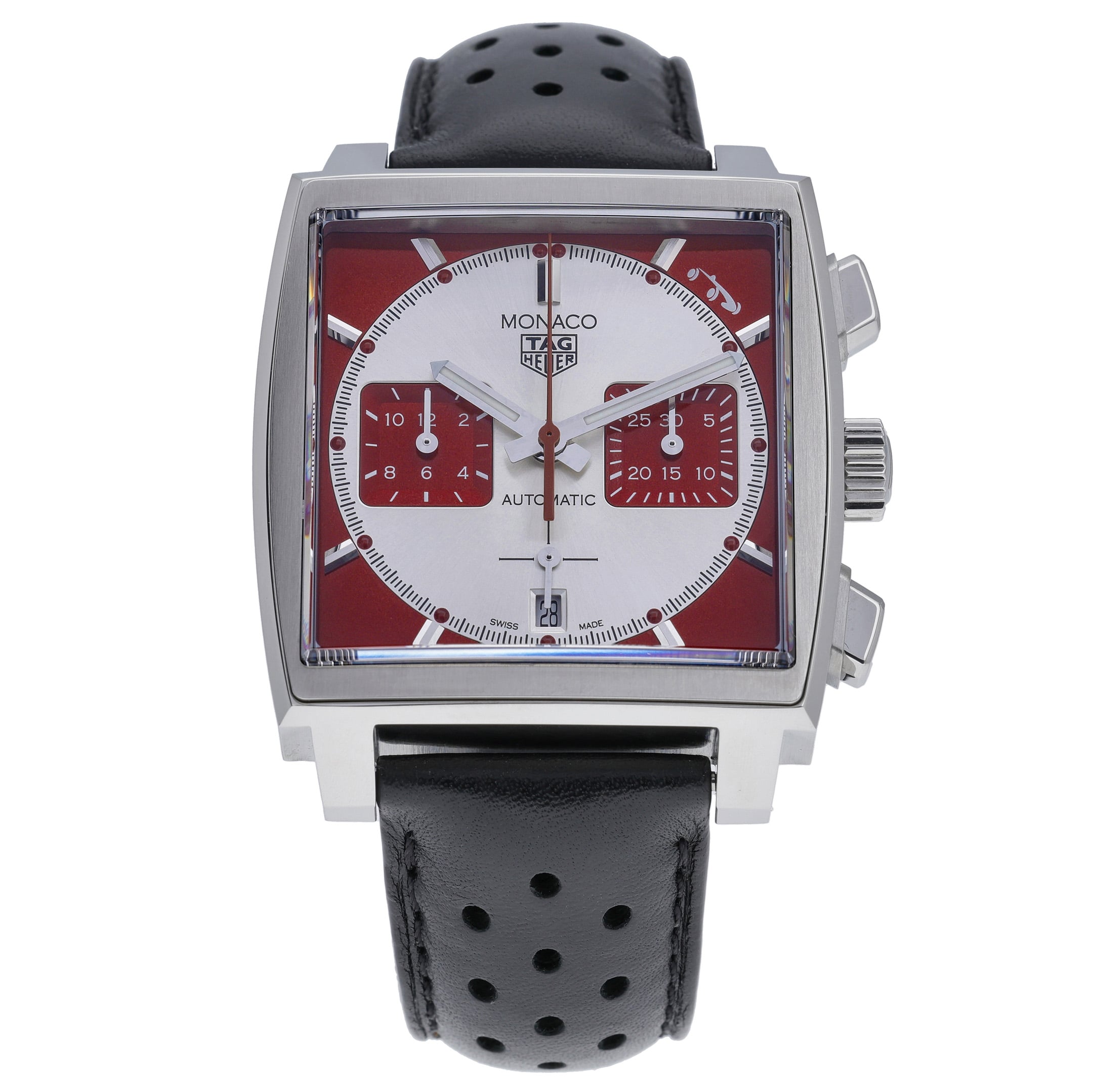Tag Heuer Grand Prix De Monaco Edition CBL2114.FC6486 with red dial and steel case - product image 3