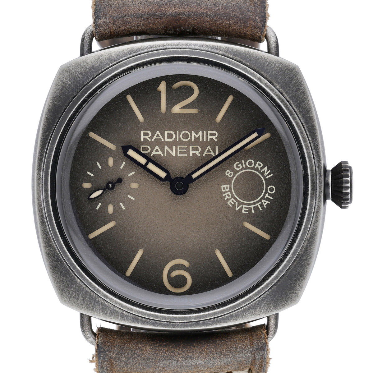Panerai Otto Giorni PAM01347 with brown dial and steel case