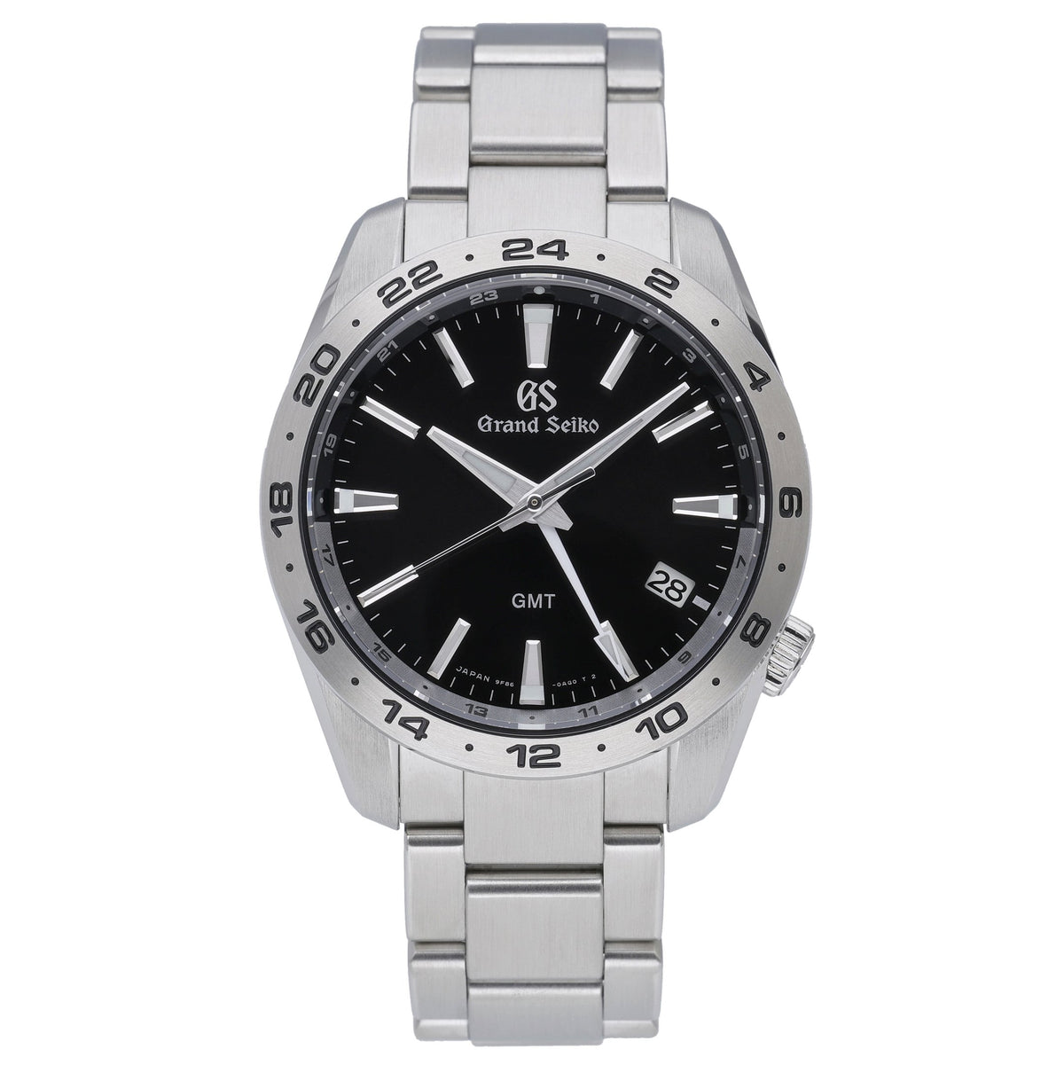 Grand Seiko GMT Quartz SBGN027G with black dial and steel case - product image 2