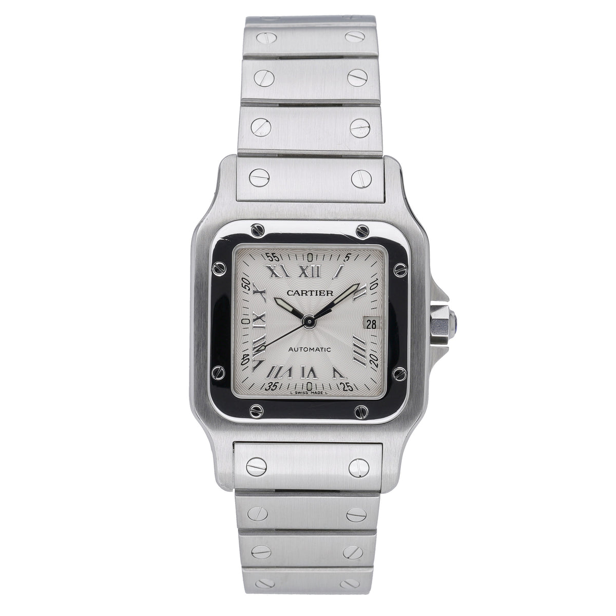 Cartier Santos Galbee 2319 with silver dial and steel case - product image 2