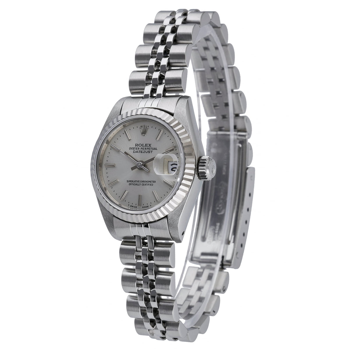 Rolex Datejust 69174 with silver dial and steel & white gold case - product image 3
