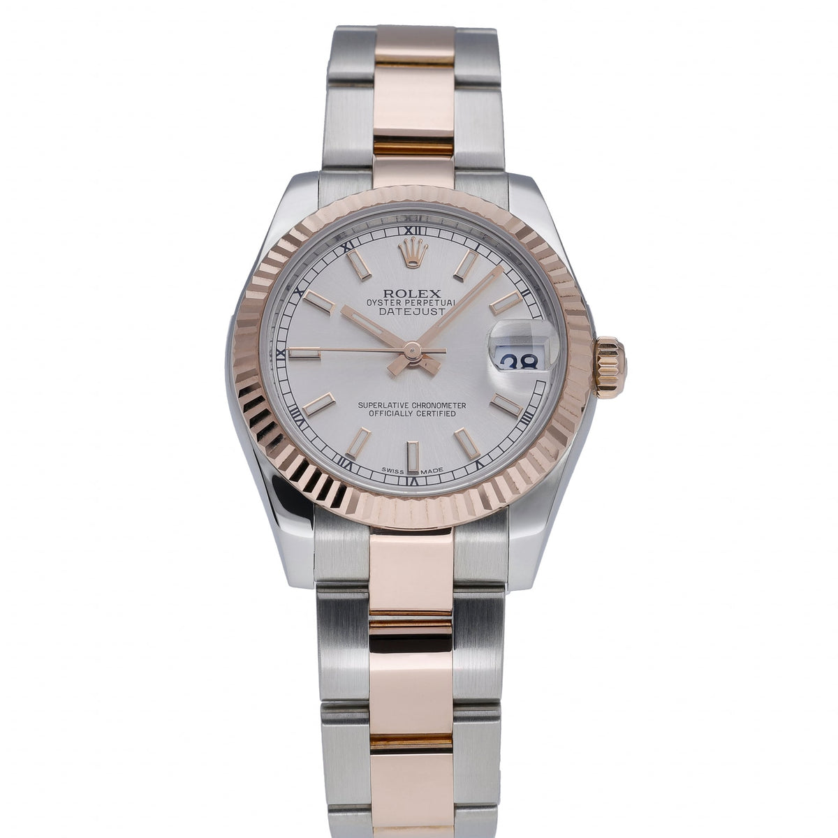Rolex Datejust 178271 with silver dial and steel & rose gold case - product image 2
