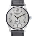 Patek Philippe Calatrava 5196P-001 with silver dial and platinum case