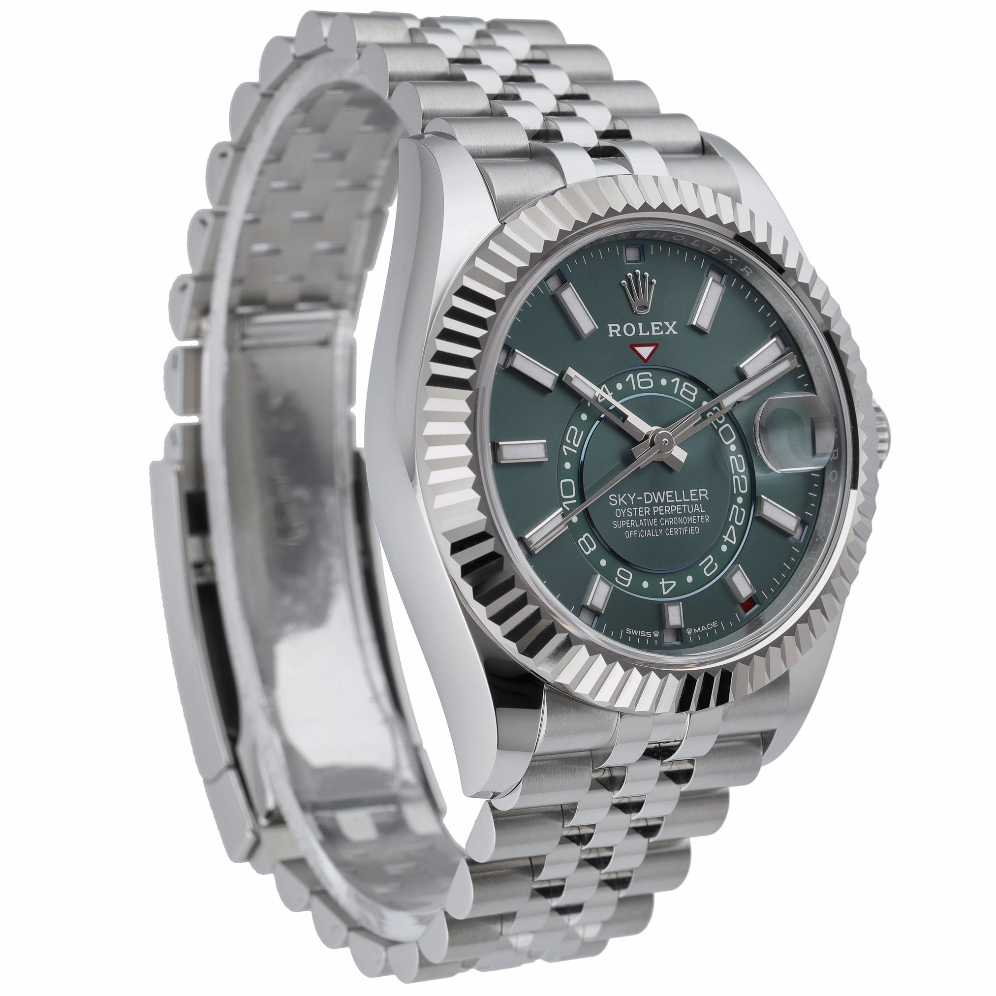 Rolex Sky-Dweller 336934 with green dial and steel & white gold case - product image 4