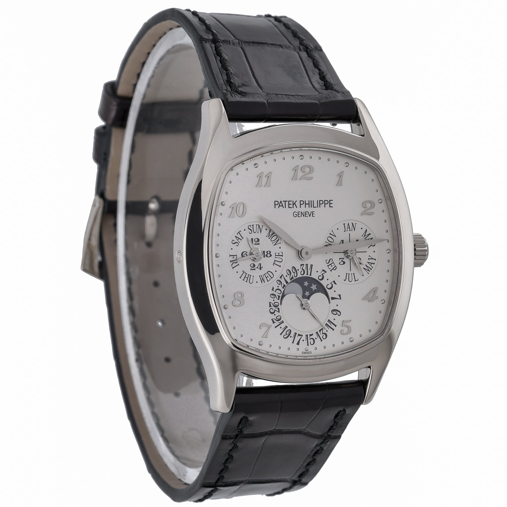 Patek Philippe Perpetual Calendar 5940G-001 with white dial and 18ct white gold case - product image 4