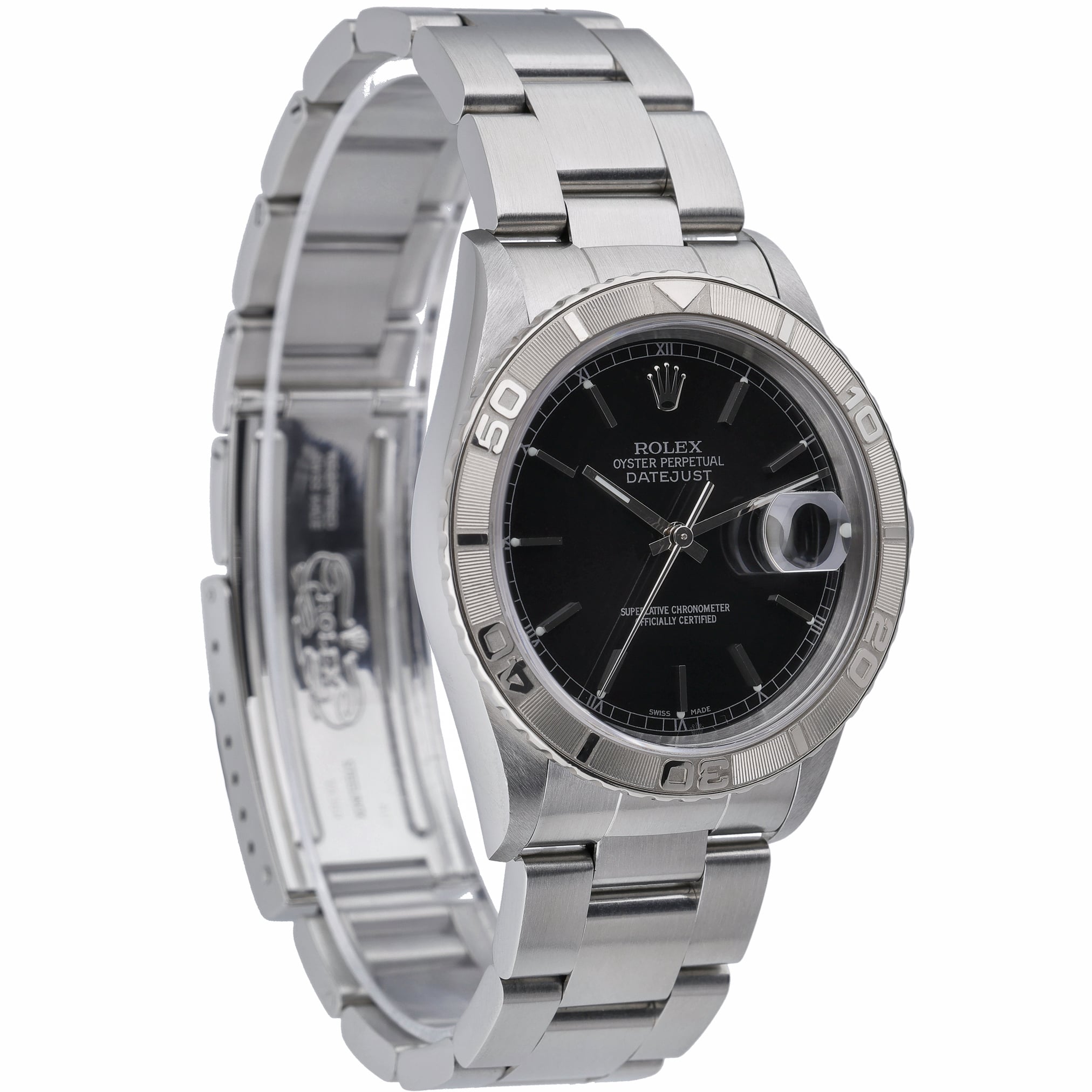 Rolex Turn-O-Graph 16264 with black dial and oystersteel case - product image 4