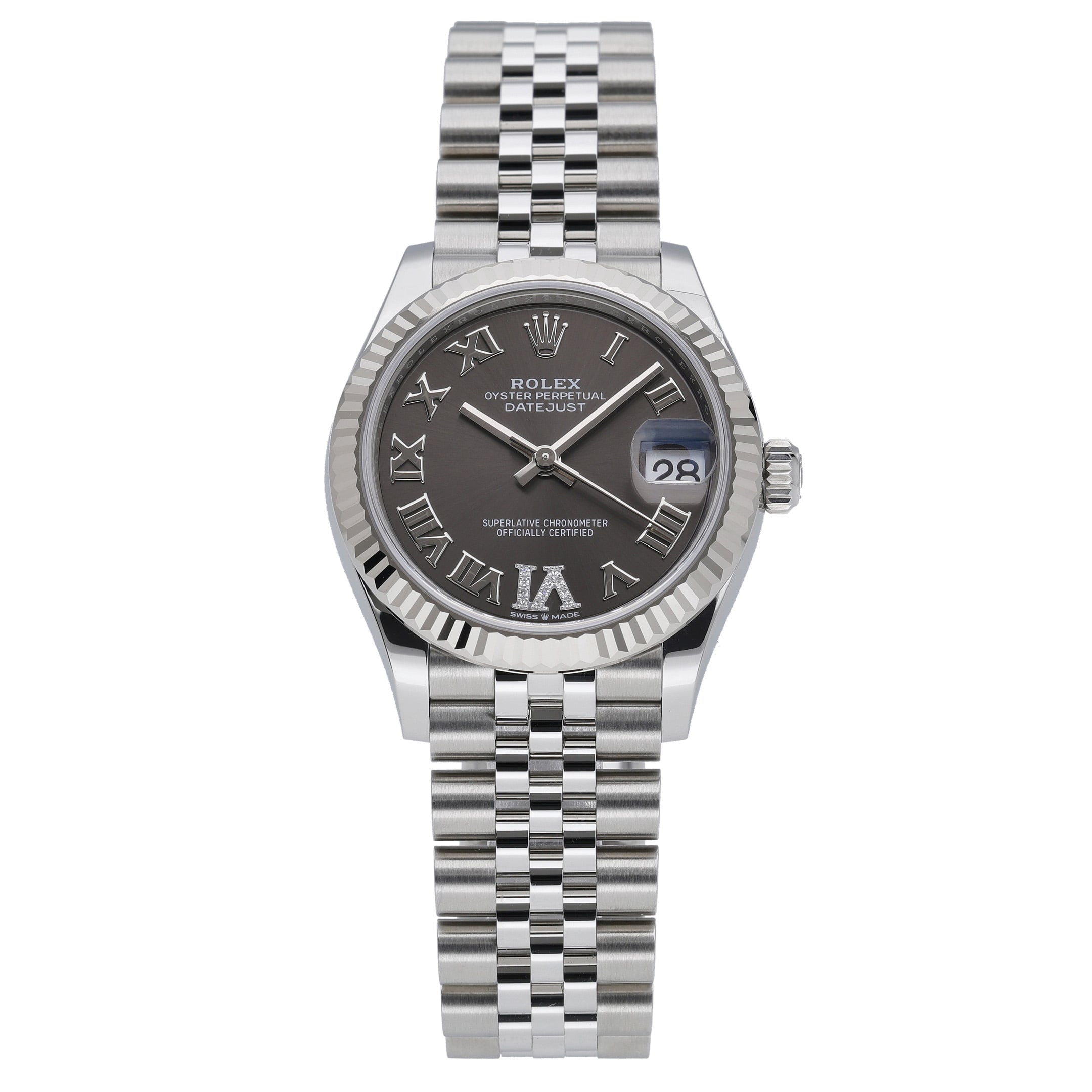 Rolex Datejust 278274 with dark grey dial and steel & white gold case - product image 3