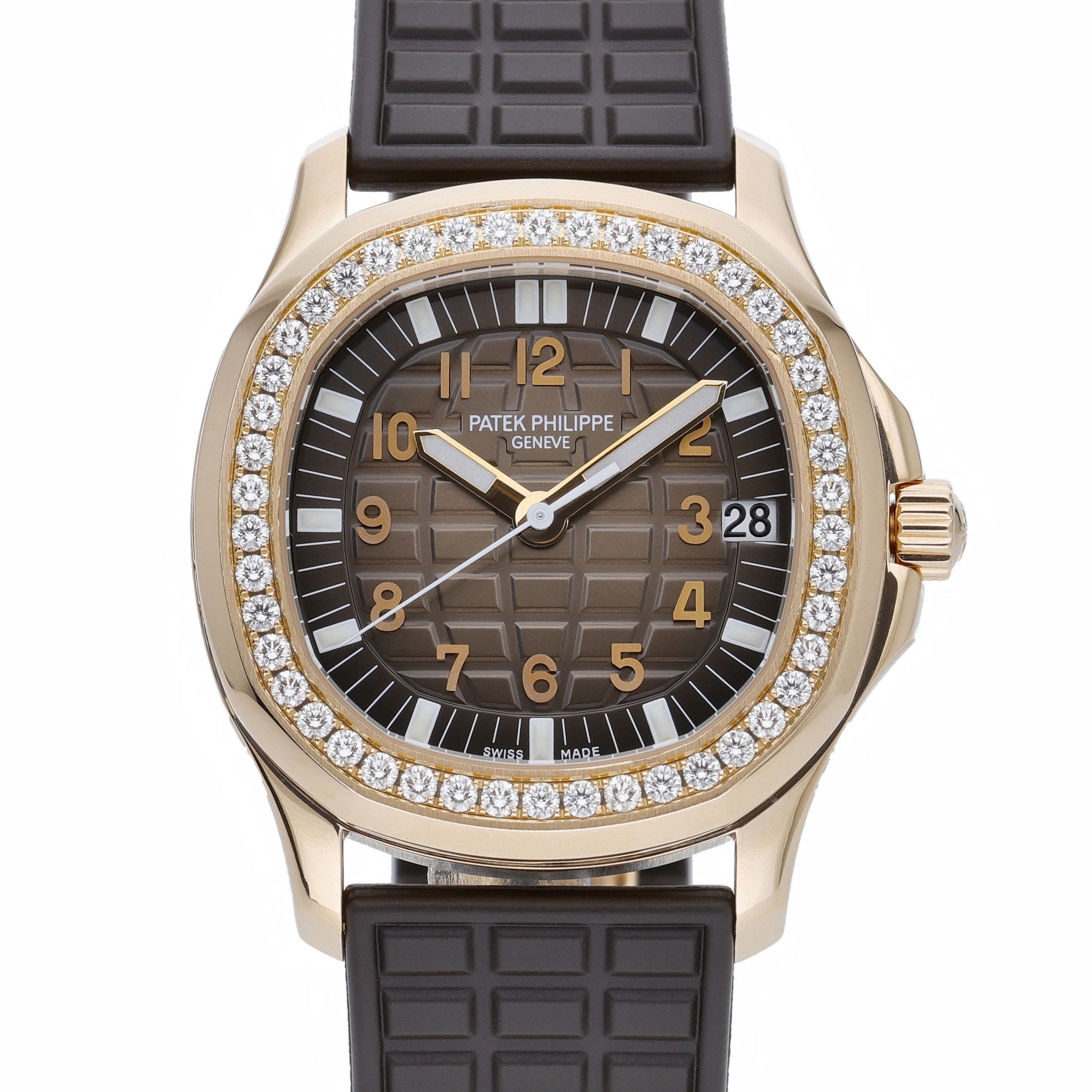 Patek Philippe Aquanaut 5068R-001 with brown dial and 18ct rose gold case
