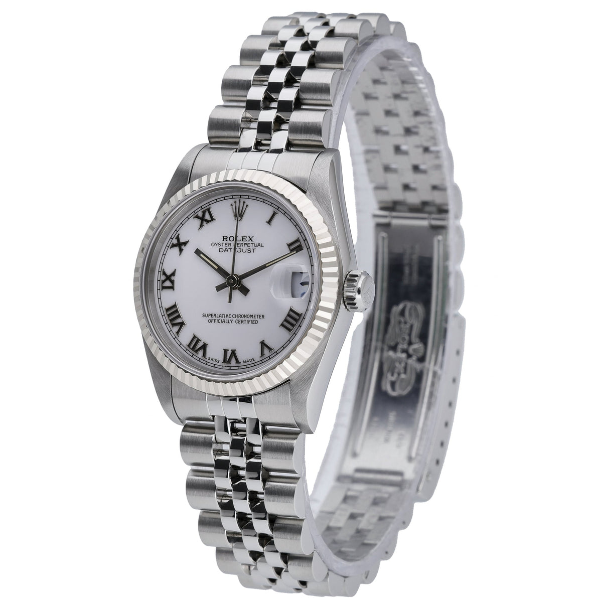 Rolex Datejust 68274 with white dial and steel & white gold case - product image 3