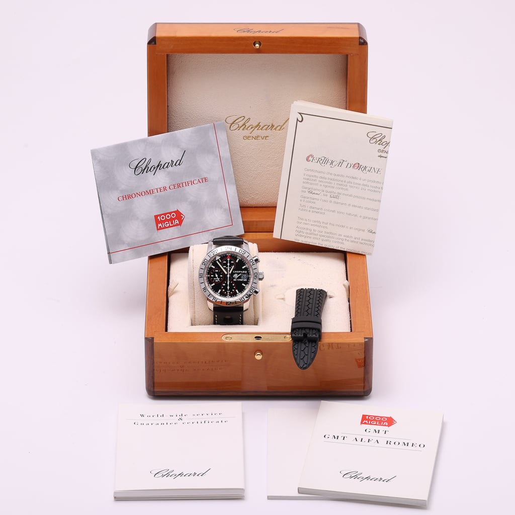 Chopard Alpha Romeo GMT Lim.Ed 16/8954 with black dial and steel case - product image 3