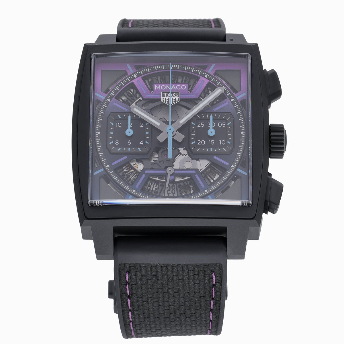 Tag Heuer Monaco Chronograph CBL218E.FT6312 with skeleton dial and titanium coated with black dlc case - product image 2
