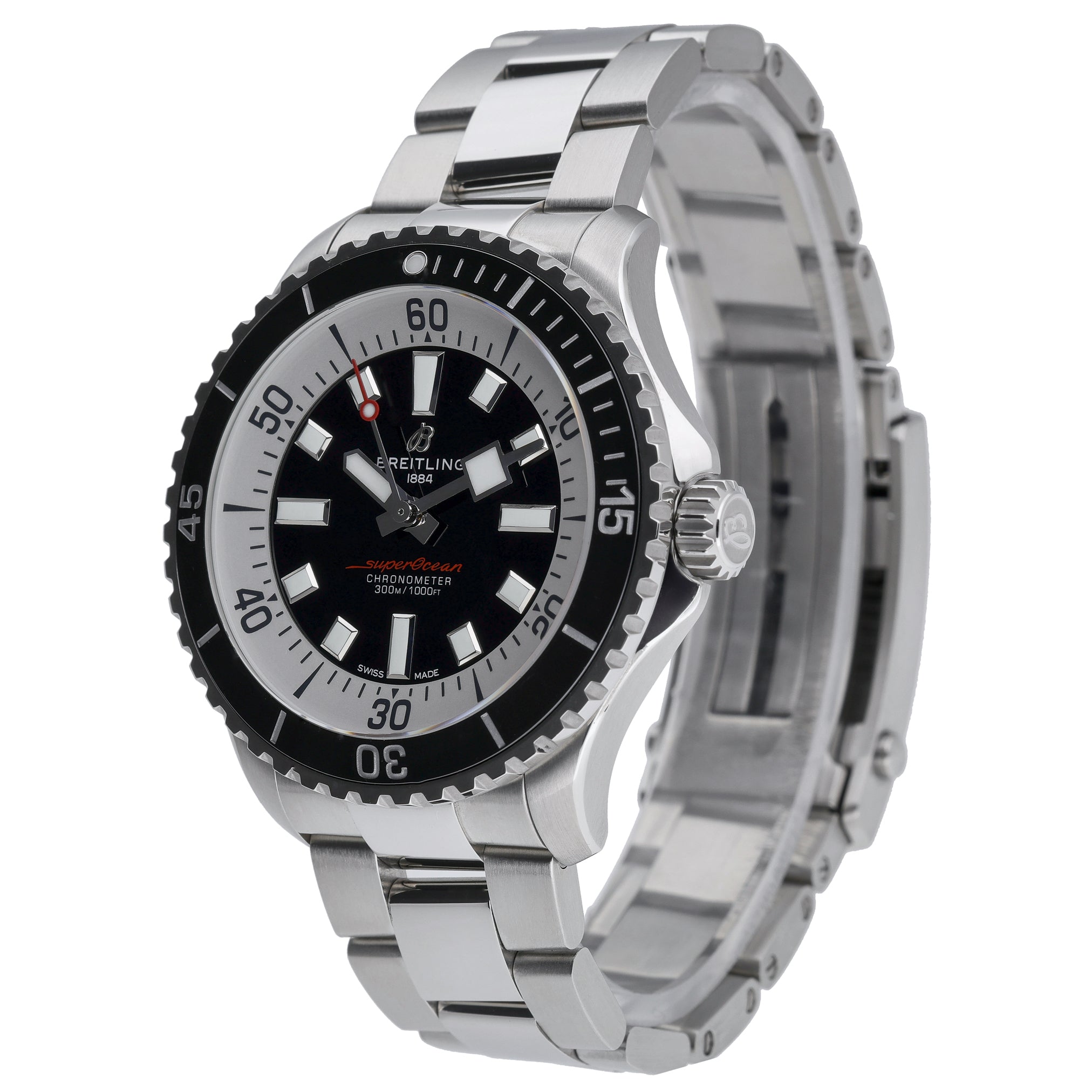 Breitling Superocean Automatic 44 A17376 with black dial and steel case - product image 3