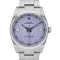 Rolex Oyster Perpetual 126000 with lavender dial and oystersteel case