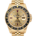 Rolex GMT-Master 16758 with champagne dial and 18ct yellow gold case