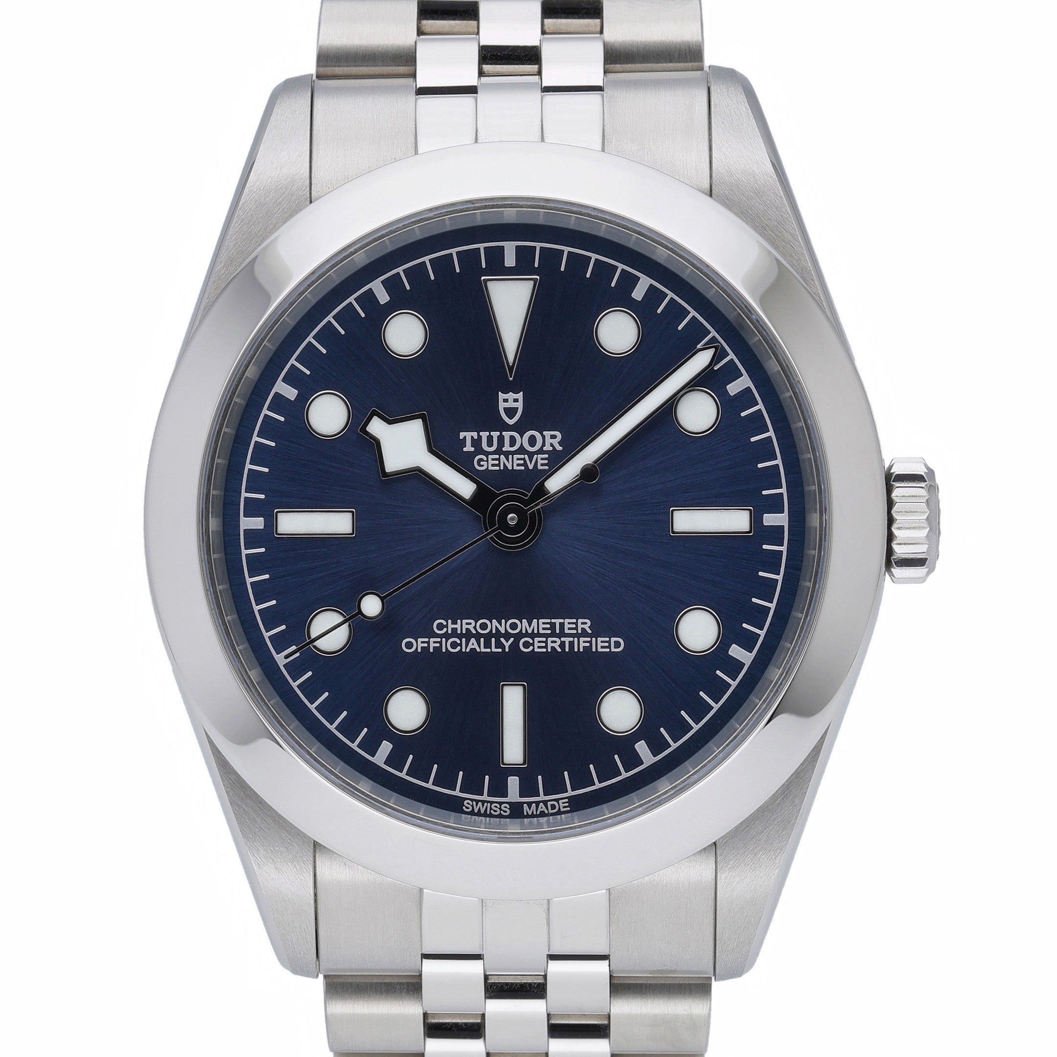 Tudor Black Bay 79660 with blue dial and steel case