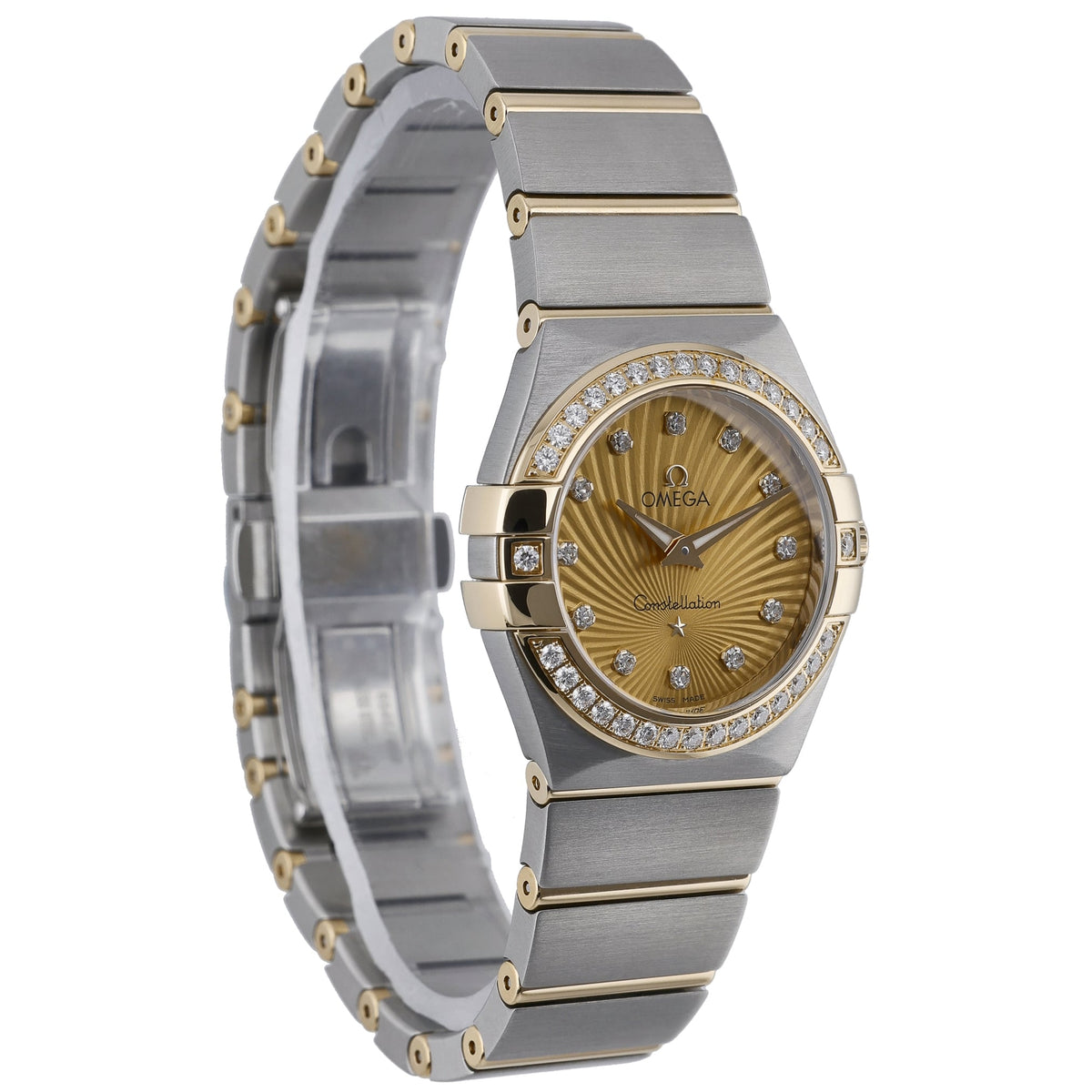 Omega Constellation 131.25.28.60.58.001 with champagne dial and steel & yellow gold case - product image 4