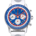 Breitling Pan Am AB01212 with blue dial and steel case