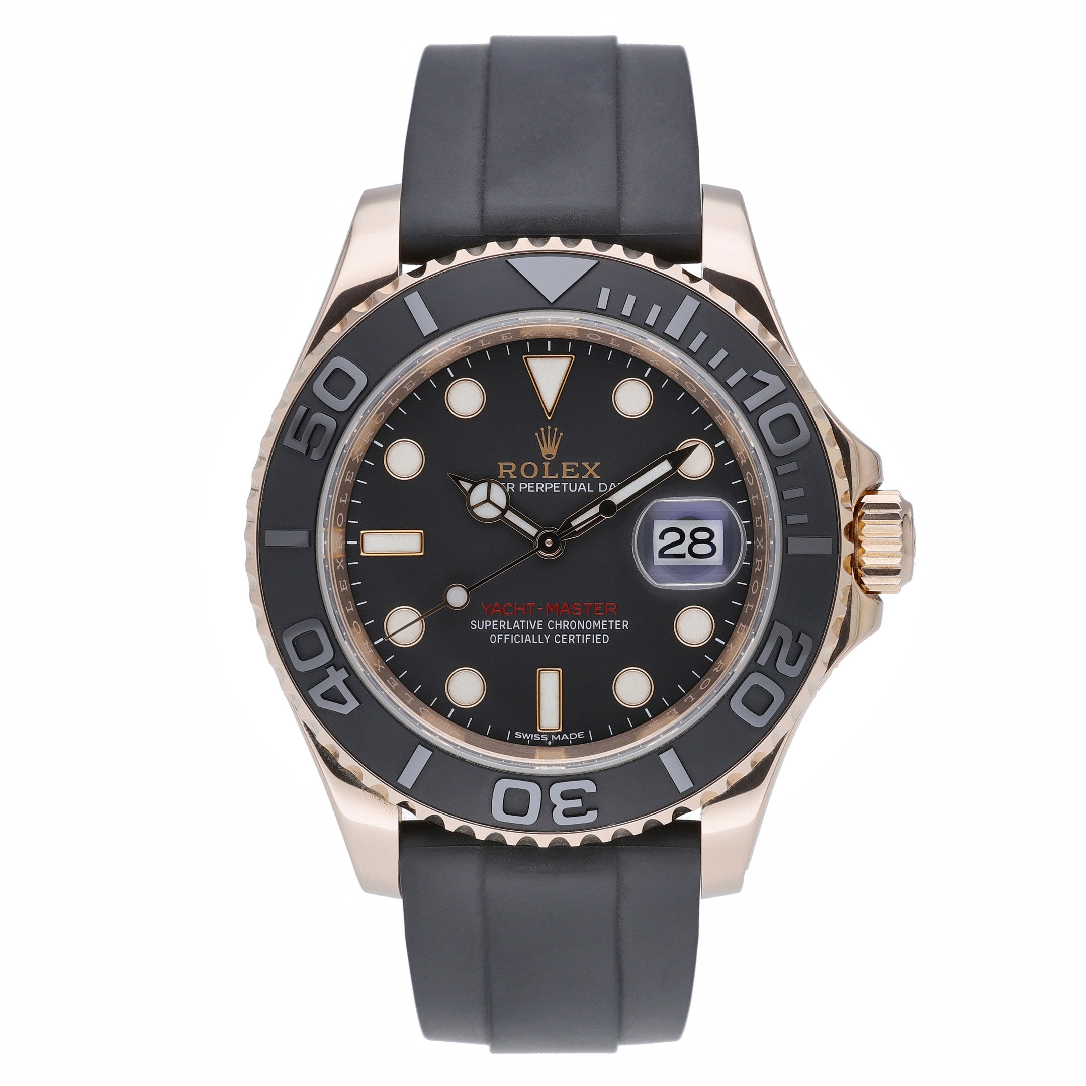 Rolex Yacht-Master 40 116655 with black dial and 18ct rose gold case - product image 2