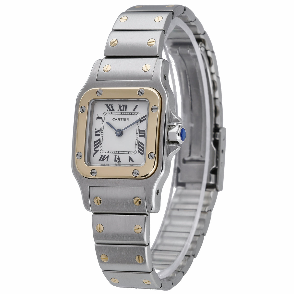Cartier Santos 166930 with white dial and steel & yellow gold case - product image 3