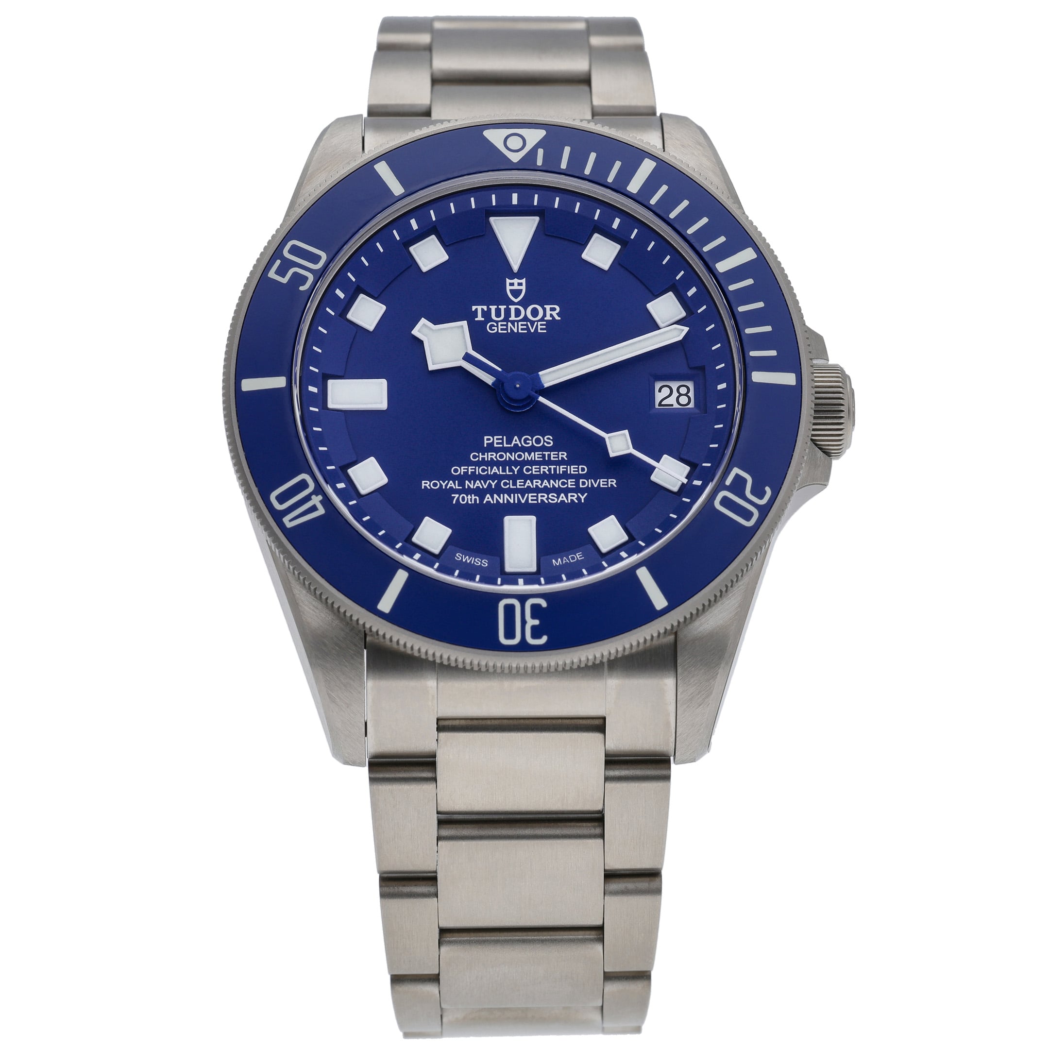 Tudor Royal Navy Clearance Diver Ltd Ed of 70 25600TB with blue dial and titanium case - product image 3